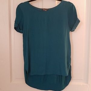 Silk Vince top, teal
